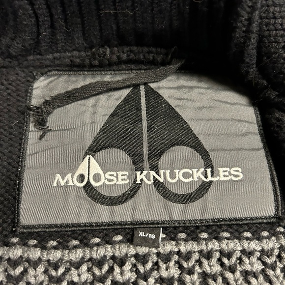 Moose Knuckles Knit Sweater Button Cardigan Men's Size XL. - Picture 7 of 10